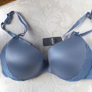 Aerie light blue underwire push-up bra